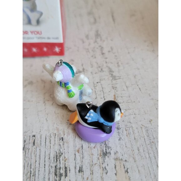 Hallmark Frosty fun for you penguin snowman miniature ornament Xmas - Picture 4 of 5